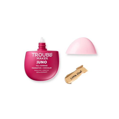 Trouble Maker - Base de maquiagem com acabamento matte Juno Full Coverage - Little Chef