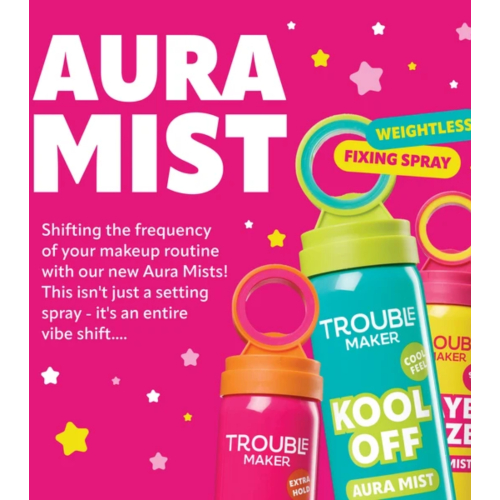 Trouble Maker - Bruma facial fixadora SPF50 - Raye Daze