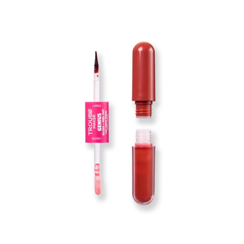 Trouble Maker  - Duo Lip Tint peel-off  + Gloss Labial Genius - Smart Cookie Red