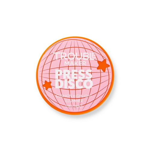 Trouble Maker - Marcador de texto em almofada Press Disco - Funk Off Pink