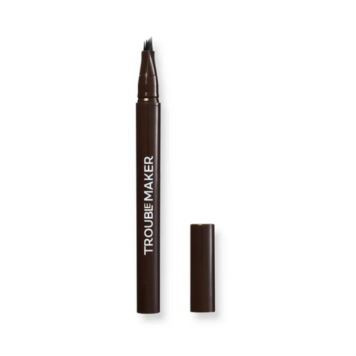 Trouble Maker - Lápis para Sobrancelhas Fluffer Brow Brush Natural - Dark Brown