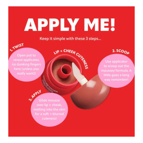 Trouble Maker - Mousse para lábios e bochechas Little Pudding - Mimi Rose Pink