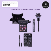 Trouble Maker - Pack Halloween Emily the Bat Paleta de Sombras, Máscara de Pestanas, Lápis Kohl Preto e Bálsamo Labial Edição Limitada