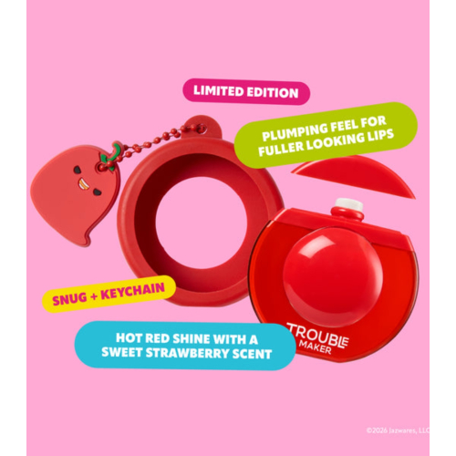Trouble Maker - *Squishmallows* - Brilho labial Bubble - Christo the Chilli