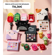 Trouble Maker x Squishmallows - Coleção Completa Edição Limitada - 14 Produtos: 3 Paletas de Sombras + Máscara de Pestanas + 3 Óleos Labiais + 3 Brilhos de Lábios + 4 Brumas Faciais