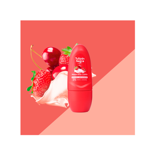 Tulipán Negro - Desodorante antitranspirante roll-on - Morango e Cereja