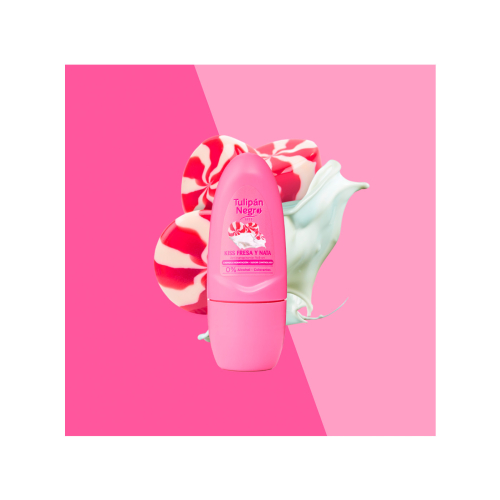 Tulipán Negro - Desodorante antitranspirante roll-on - Morango e Creme
