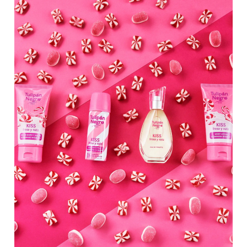 Tulipán Negro - *Gourmand Intensity* - Conjunto Presente - Kiss Morango e Creme