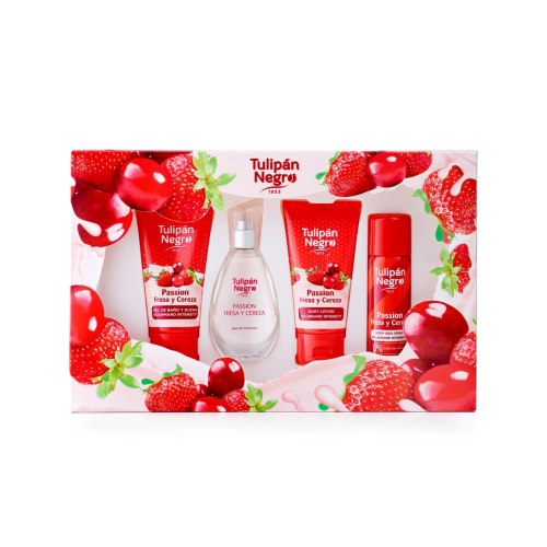 Tulipán Negro - *Gourmand Intensity* - Conjunto Presente - Passion Morango e Cereja