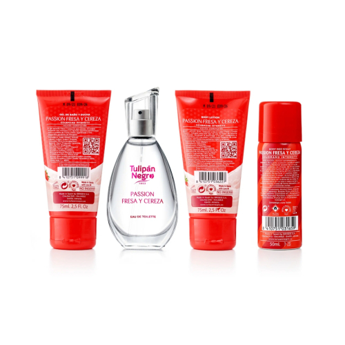 Tulipán Negro - *Gourmand Intensity* - Conjunto Presente - Passion Morango e Cereja