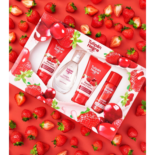 Tulipán Negro - *Gourmand Intensity* - Conjunto Presente - Passion Morango e Cereja