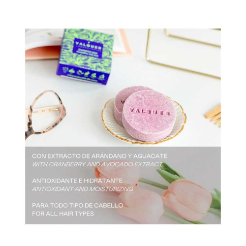 Valquer - Shampoo sólido Luxe - Extrato de cranberry e abacate