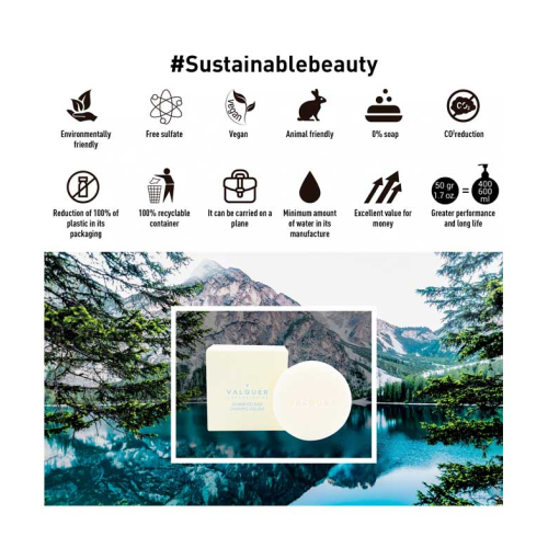 Valquer - Shampoo sólido Pure - Cabelos oleosos
