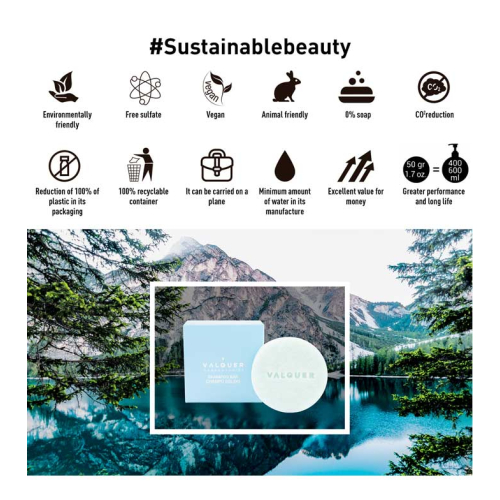 Valquer - Shampoo sólido Sky - Cabelo normal