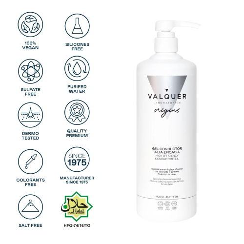 Valquer - Gel condutor de alta eficiência 1000ml