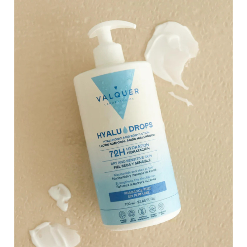 Valquer - Loção Hidratante Corporal 72h Hyaludrops - Sem Fragrância