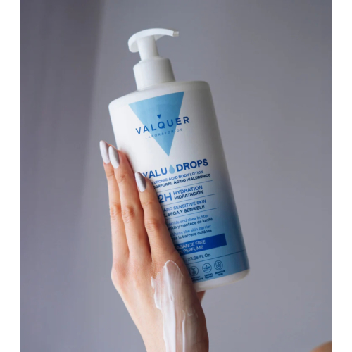Valquer - Loção Hidratante Corporal 72h Hyaludrops - Sem Fragrância