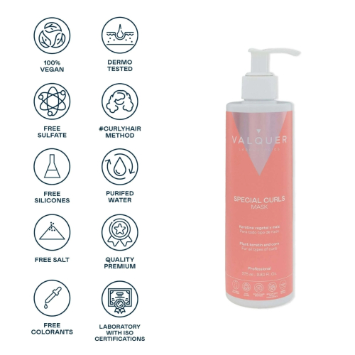 Valquer - Máscara capilar para cabelos cacheados Special Curls - 275ml