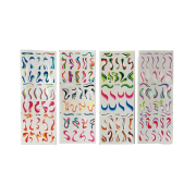 Diversos - Adesivos de manicure à base de água 4 folhas - Waves