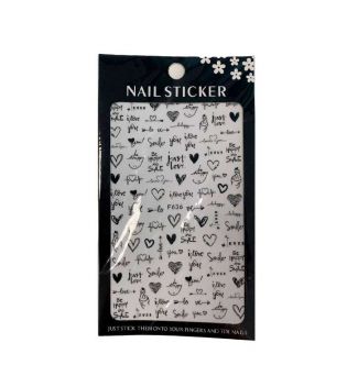 Diversos - Nail Art Stickers - Happy