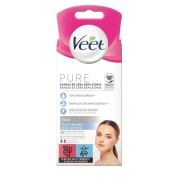 Veet - Tiras de Cera para Depilação Facial Pure - Pele Sensível (40u)
