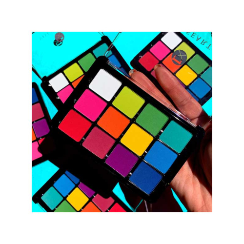Viseart - Paleta de Sombras Slim Pro - VPE08: Editorial Brights