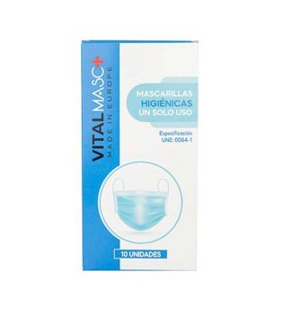 Vital Masc - Máscaras higiênicas de uso único - 10 unidades