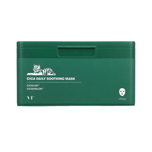 VT Cosmetics - Cica Daily Soothing Máscara Facial Pack - 30 unidades