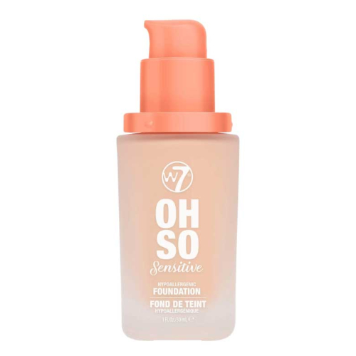 W7 - *Oh So Sensitive* - Base hipoalergênica - Sand Beige