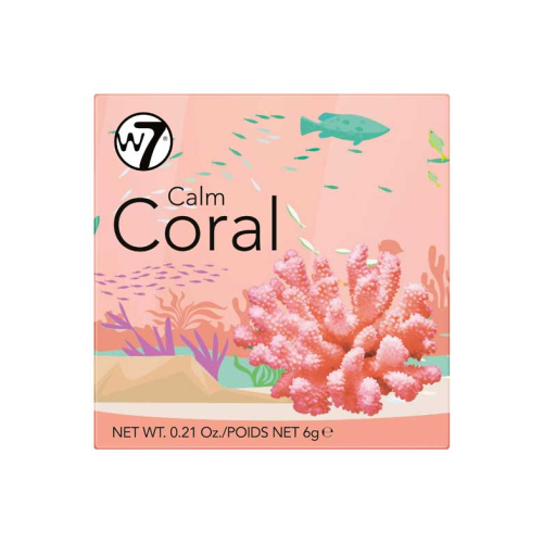 W7 - Blush em pó The Boxed Blusher - Calm coral