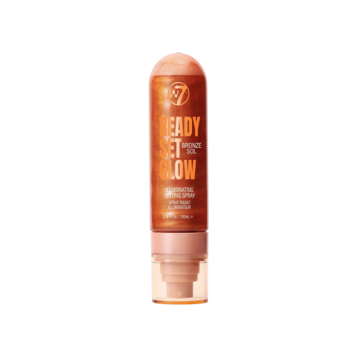 W7 Cosmetics - Spray fixador de maquilhagem Ready, Set, Glow - Bronze Sol