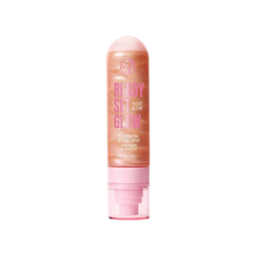 W7 Cosmetics - Spray fixador de maquilhagem Ready, Set, Glow - Rose Glow