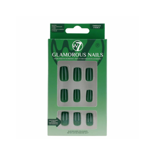 W7 Cosmetics - Unhas postiças Glamorous Nails - Emerald Energy