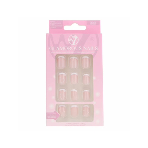 W7 Cosmetics - Unhas postiças Glamorous Nails - French Pearls