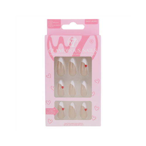 W7 Cosmetics - Unhas postiças Glamorous Nails - Sweet-Heart