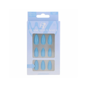 W7 Cosmetics - Unhas postiças Glamorous Nails - Whisper Blue