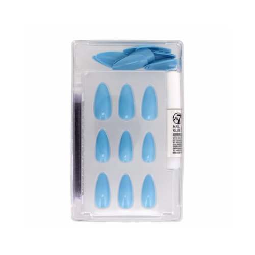 W7 Cosmetics - Unhas postiças Glamorous Nails - Whisper Blue