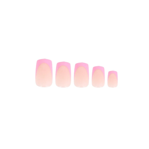 W7 Cosmetics - Unhas postiças Pre-Glued Nails - Pink French