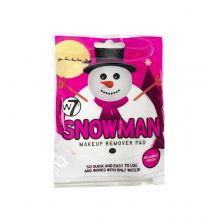 W7 - Disco desmaquilhante reutilizável Snowman