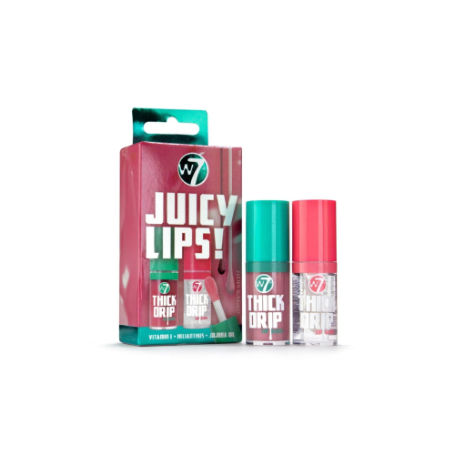 W7 - Duo de Brilho Labial Juicy Lips! - Too Close + In the Clear