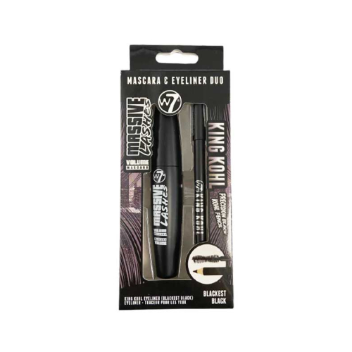 W7 - Duo de rímel Massive Lashes e delineador King Kohl