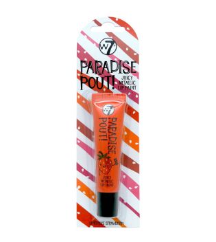 W7 - Batom líquido metálico Paradise Pout! - Sensuous strawberry