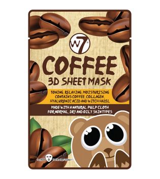 W7 - Máscara Facial de Papel 3D - Café