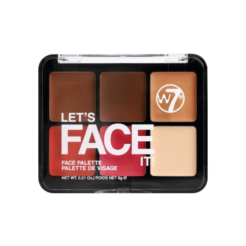 W7 - Paleta facial cremosa Lets face it! - Soft glow