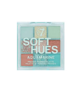 W7 - Paleta de pigmentos prensados Soft Hues - Aquamarine