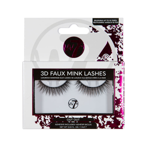 W7 - cílios postiços 3D Faux Mink Lashes - Out Out