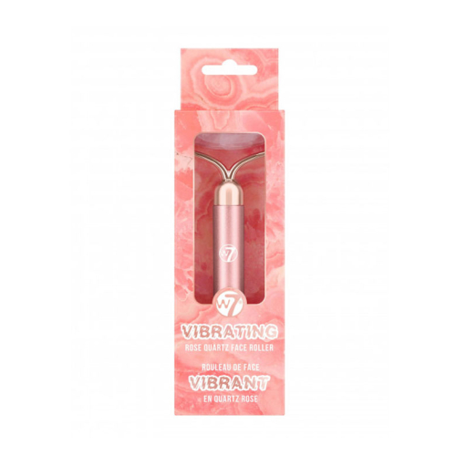 W7 - Rolo Facial Vibratório de Quartzo Rosa