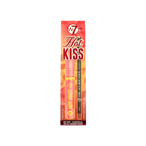 W7 - Conjunto de batom e gloss labial Hot Kiss