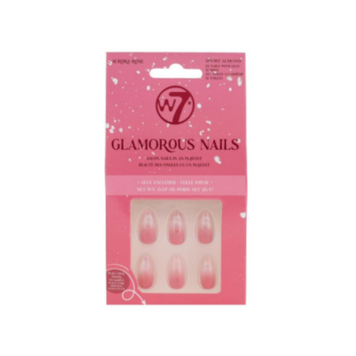 W7 - Unhas postiças Glamorous Nails - Aurora Rose