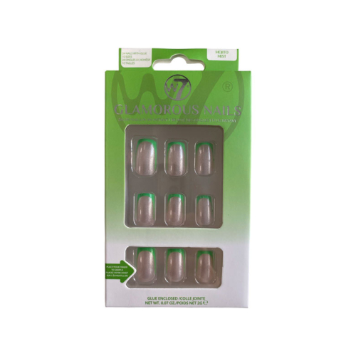 W7 - Unhas postiças Glamorous Nails - Mojito Mist